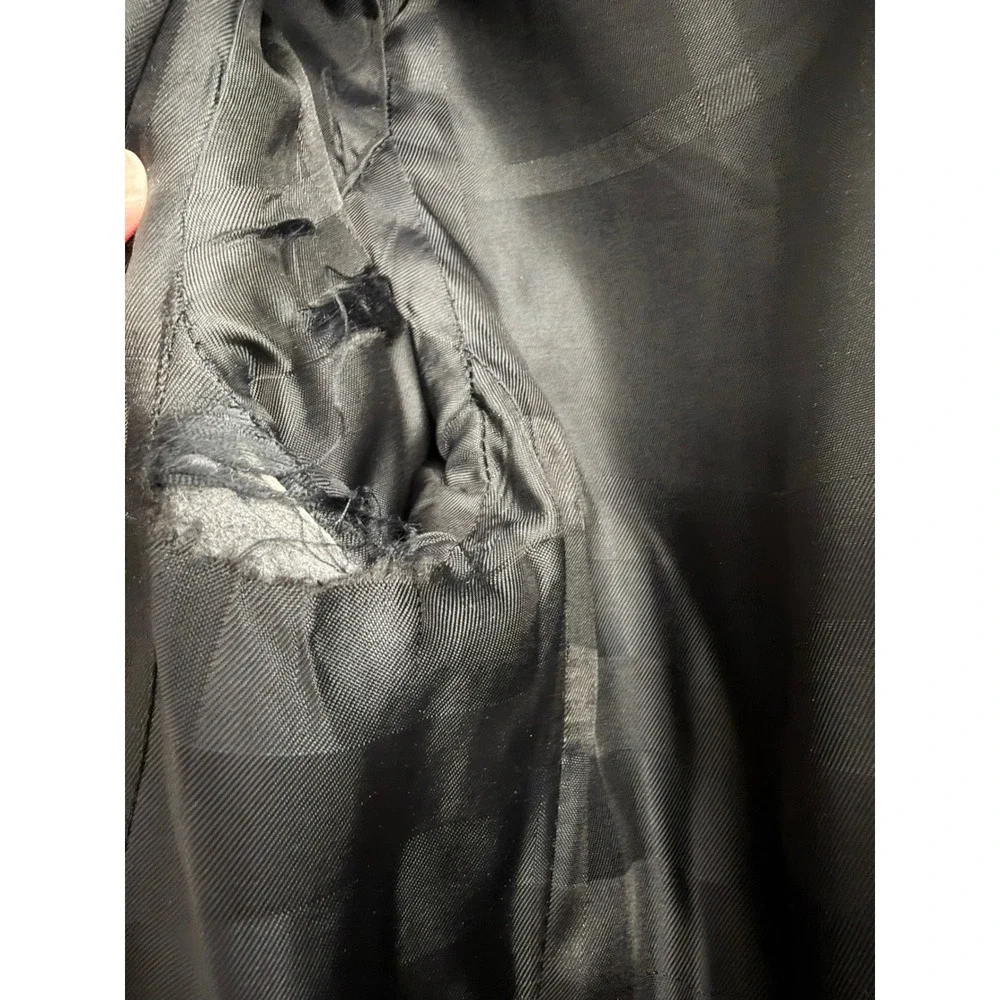 Burberry London Black Wool Cashmere Belted Trench Coat US 2 UK 4 - Picture 14 of 14